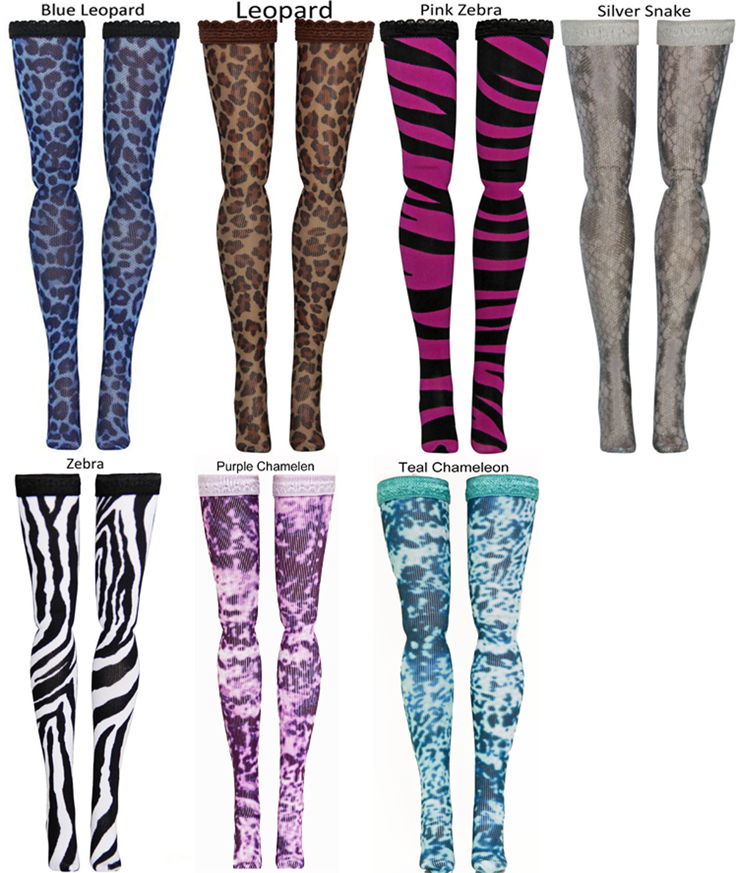 Skipper Tall Made to Move Curvy Polka Dot Doll Stockings for Barbie Francie Silkstone Petite