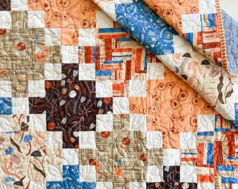 Irish Chain Quilt Pattern: Beginner-Friendly Throw Quilt (PDF Download)
