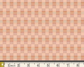Basket Weave Shrimpy Yardage | Duval Collection by Suzy Quilts | Art Gallery Fabrics | 1960’s Key West Style Fabric | DUV60101