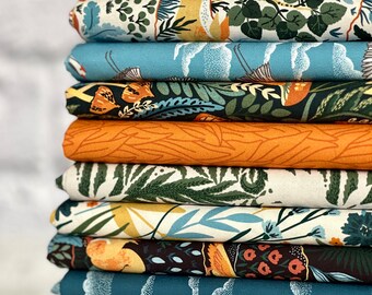 Baltic Woodland by Maria Galybina for Cloud 9 Fabrics | 8 Piece Half Yard Fabric Bundle | Cloud 9 Fabrics | Organic Fabric Bundle
