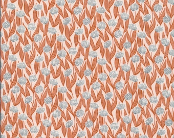 Organic Cotton Fabric: Botanical Garden Print, Quilter's Weight