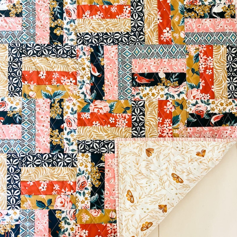 Rail Fence Quilt Pattern - Etsy