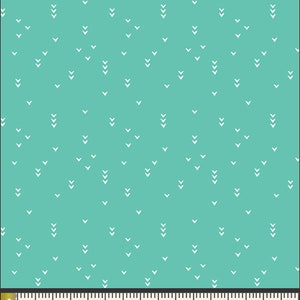 Pick a Peak Planta - Selva Collection - Art Gallery Fabrics - 100% cotton fabric - SLV-24513 - teal arrow fabric