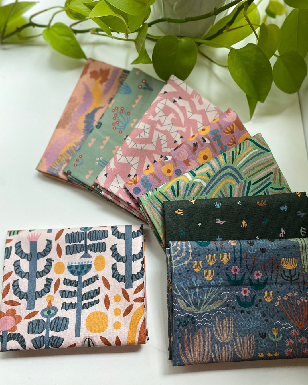 Yuma by Leah Duncan Fat Quarter Bundle Cloud 9 Fabrics Organic Cotton