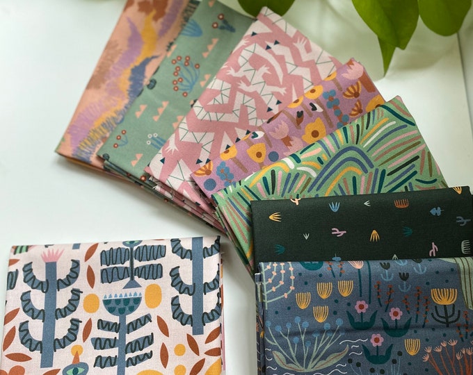 Yuma by Leah Duncan Fat Quarter Bundle Cloud 9 Fabrics Organic Cotton