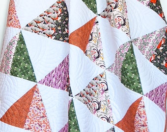 Throw Quilt Kit | To The Point Quilt Project Fabric Bundle | Wild Haven by Juliana Tipton for Cloud 9 Fabrics