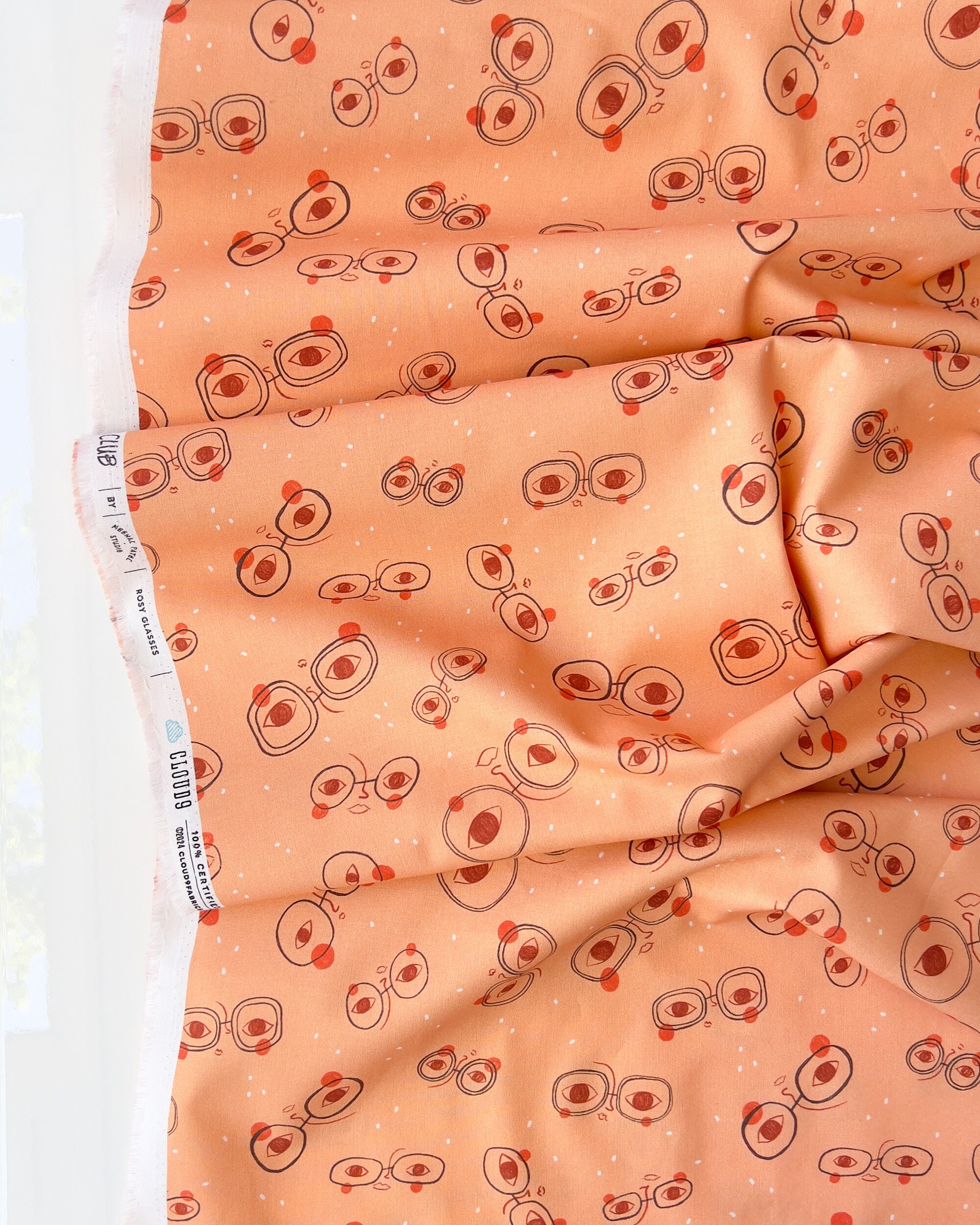 Rosy Glasses - Book Club by Meenal Patel - Cloud 9 Fabrics - Poplin Rosy Glasses - Book Club by Meenal Patel - Cloud 9 Fabrics - Poplin