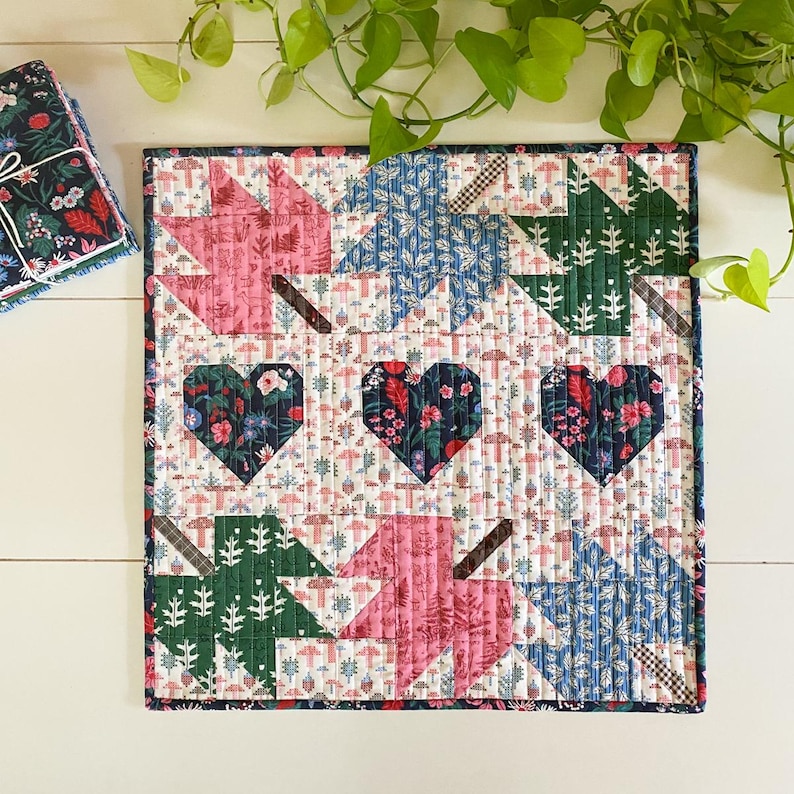 Falling Leaves Pillow Quilt Pattern PDF Download - Pillow Sewing ...