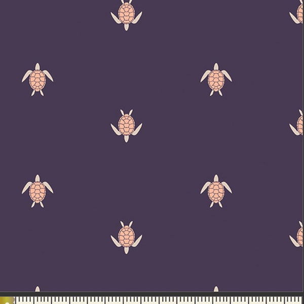 Hawaiian Honu Dawn  - Aura Collection - Art Gallery Fabrics - 100% cotton fabric - AUR-54904 - turtle fabric