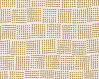 Domino Gold | Imprint fabric collection by Eloise Renouf for Cloud 9 Fabrics