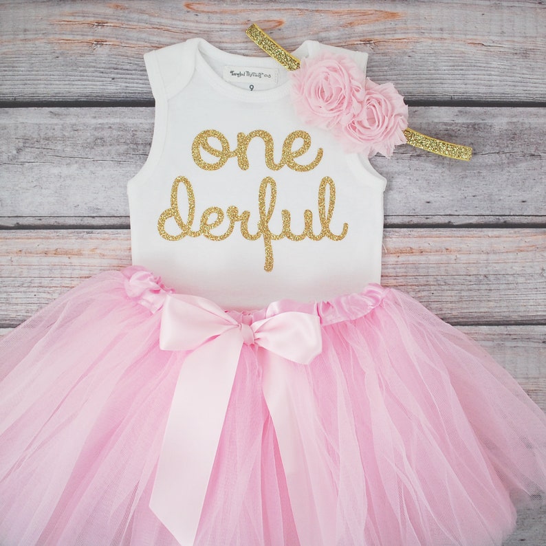 baby girl one year old birthday outfit