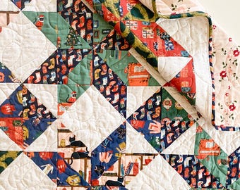 Star Quilt Pattern – 5" Charm Square Friendly, PDF Pattern, Beginner Friendly