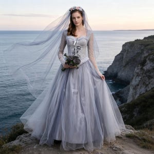 smokey grey wedding dresses Dark Gown Gown Indowestern