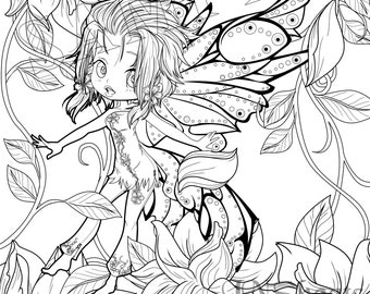 Dainty Damsels: Fairies 01 Coloring Page Download