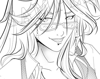 Grell, Black Butler Coloring Page Download