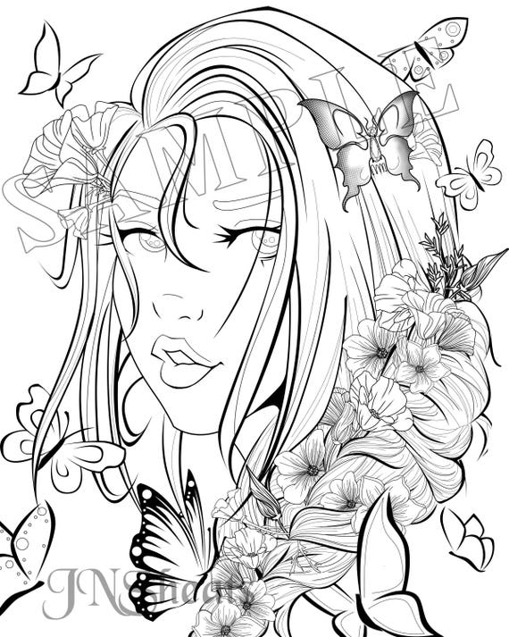 Coloring Pages For Girls Butterfly