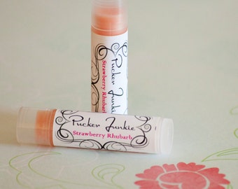 Pucker Junkie Strawberry Rhubarb Lip Balm