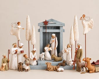Willow Tree Nativity Starter Figures with The Three Wisemen Plus Camel, 13-Piece Set