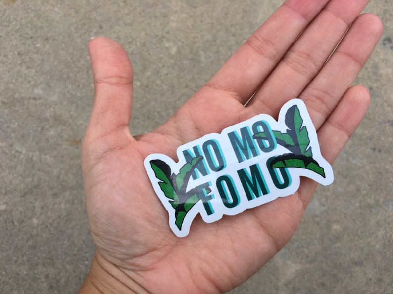 NO MO FOMO Sticker imagem 2