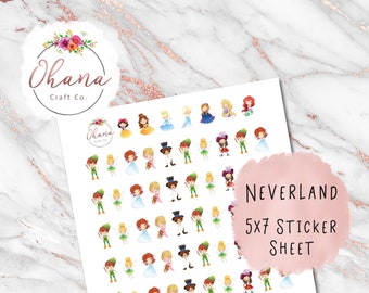 Peter Pan Planner Stickers ~ Magically Inspired  | Life Planner | EC | Erin Condren | Happy | Ring | Disc | Neverland | Tink | Wendy |