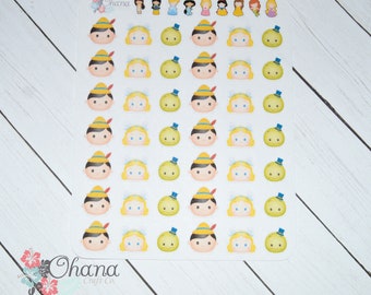 Pinocchio Tsum Tsum  Planner Stickers ~ Disney Inspired  | Life Planner | EC | Erin Condren | Limelife | Decorative |