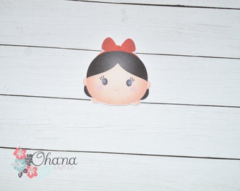 Princess Snow White Tsum Tsum Die Cut | Planner TN Travelers Notebook Disney Inspired Couple Love Erin Condren Deco Ring B6 A6 Personal