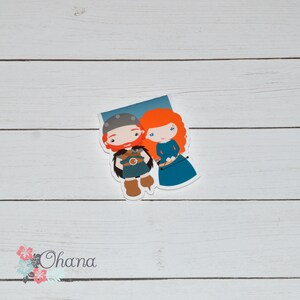 Brave Merida Couple Inspired Magnetic Bookmark | Disney | Love | Reading | Page Marker | Page Finder | Magnet | Planner | Book |