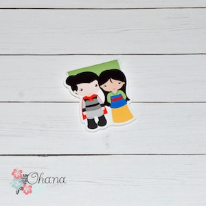 Mulan Couple Inspired Magnetic Bookmark | Disney | Love | Reading | Page Marker | Page Finder | Magnet | Planner | Book |