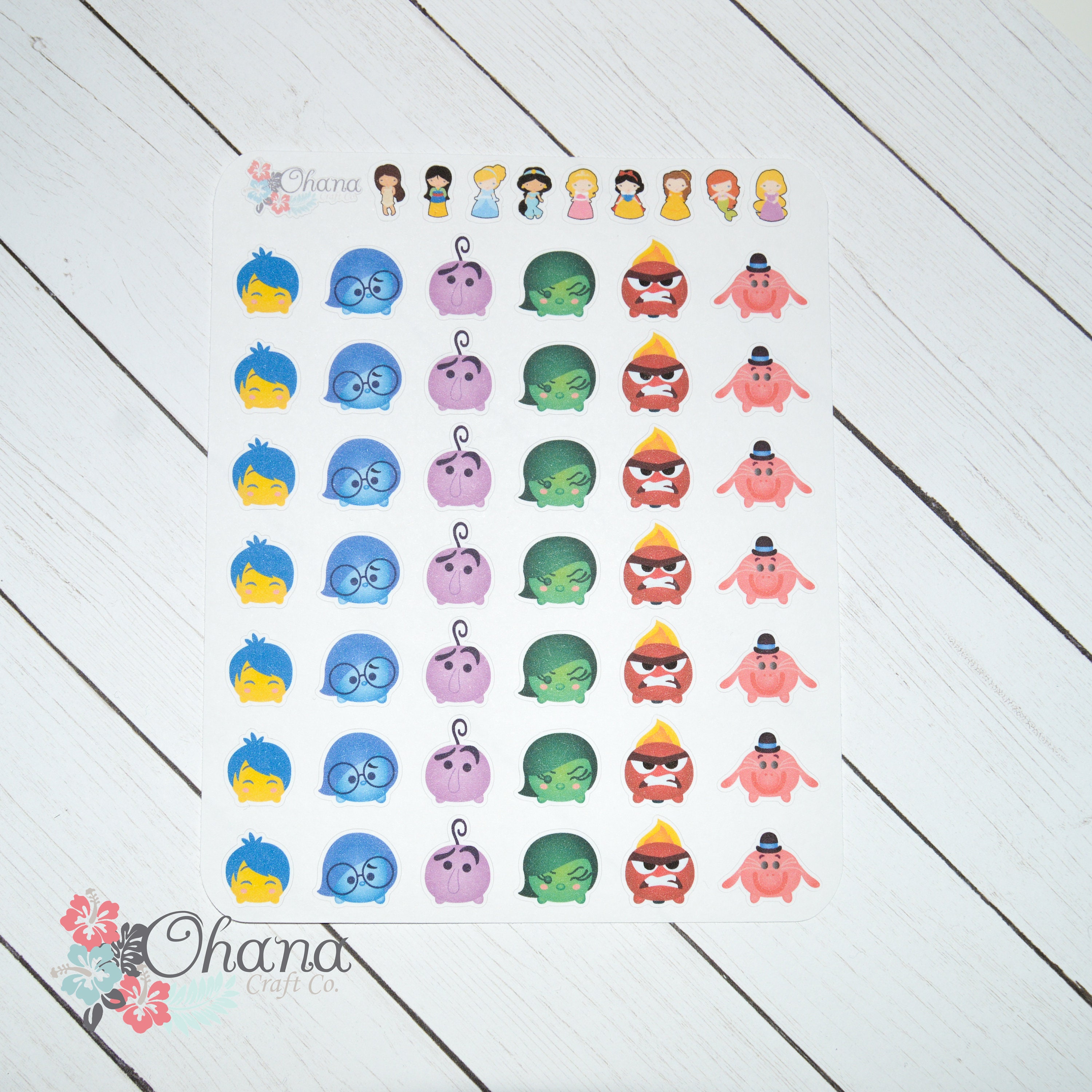 Inside Out Tsum Tsum Planner Stickers Disney Inspired Life Planner