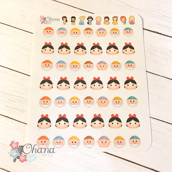 tsum tsum snow white and the seven dwarfs