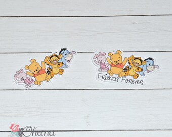 Winnie the Pooh & Friends Die Cut | Friends Tigger Piglet Eeyore | Planner TN Travelers Notebook Disney Inspired EC Deco Ring B6 A6 Personal