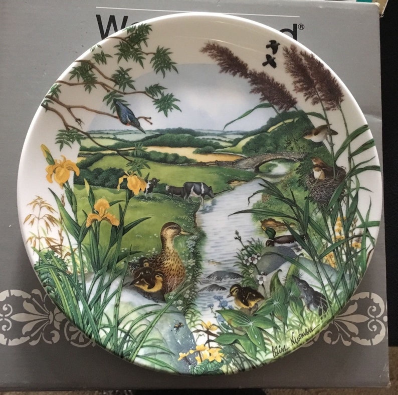 Wedgwood Collectors Plate The Meandering Stream Limited Edition Certificate