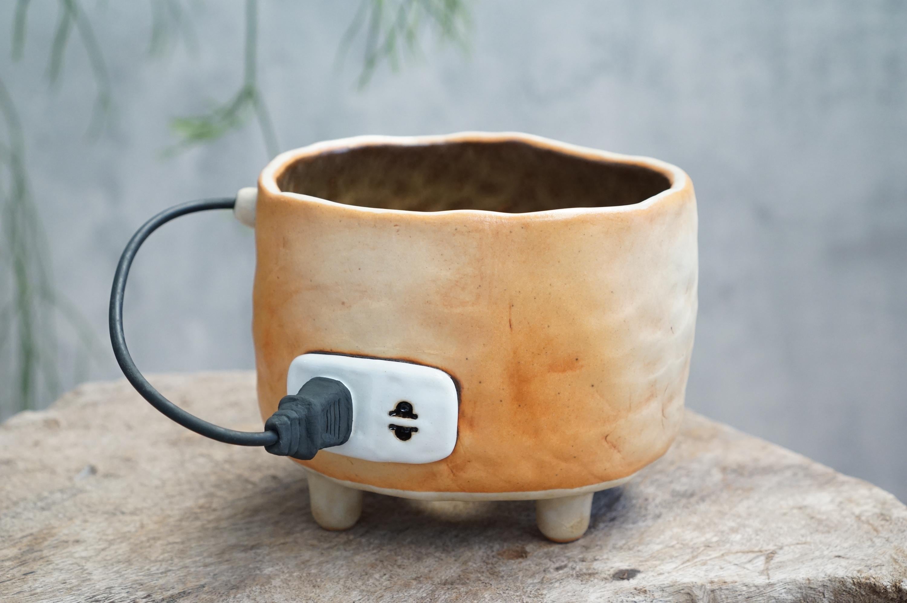Pot Plug Power Plug Pot, Plug Planter, Plug , Plant Pot , Wire , Handmade ...