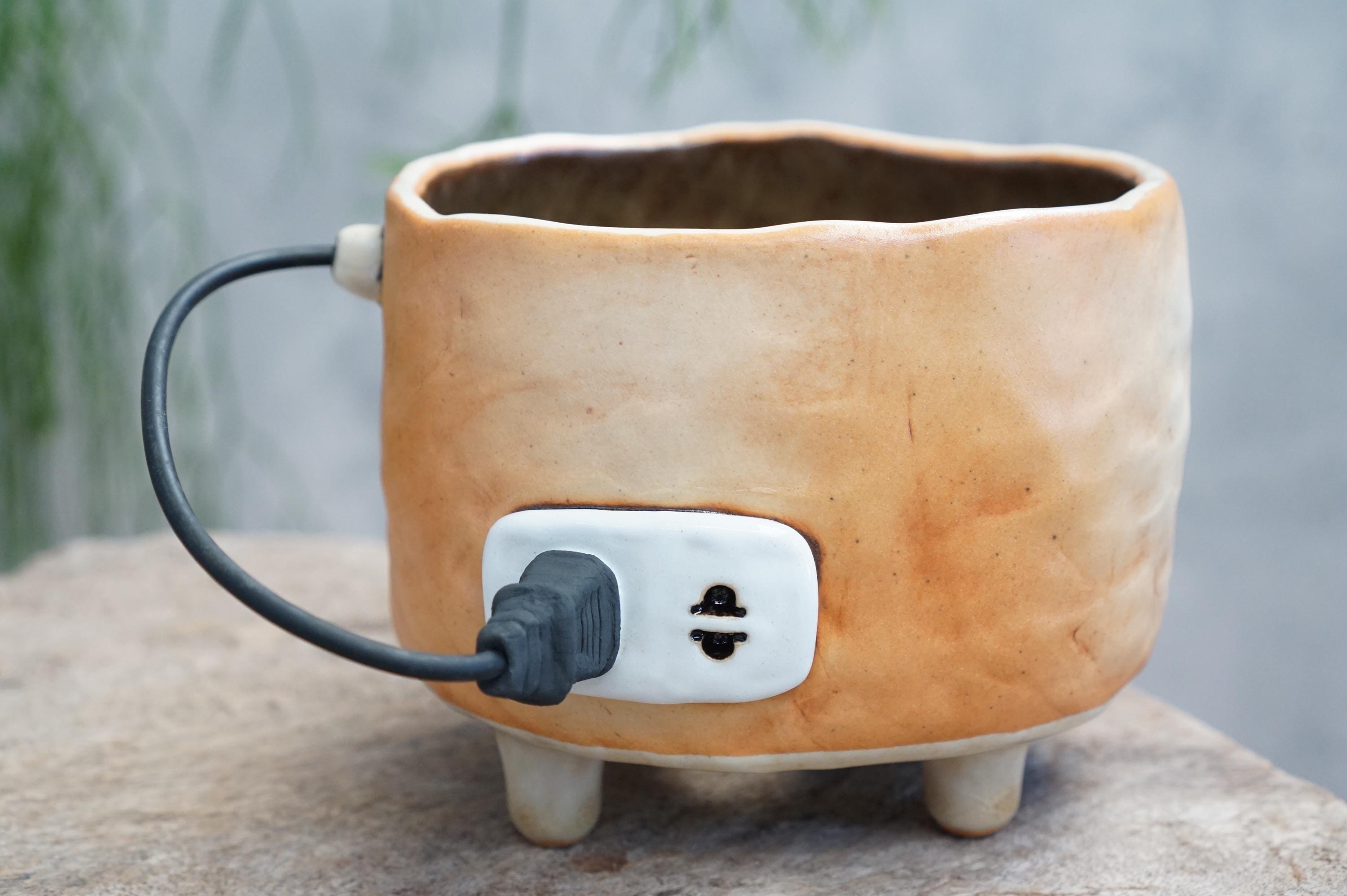Pot Plug Power Plug Pot, Plug Planter, Plug , Plant Pot , Wire , Handmade ...
