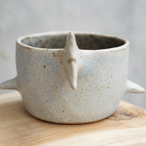 Shark pot , Shark plant pot , Handmade ceramics , pottery image 7