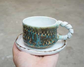 A beautiful coffee cup