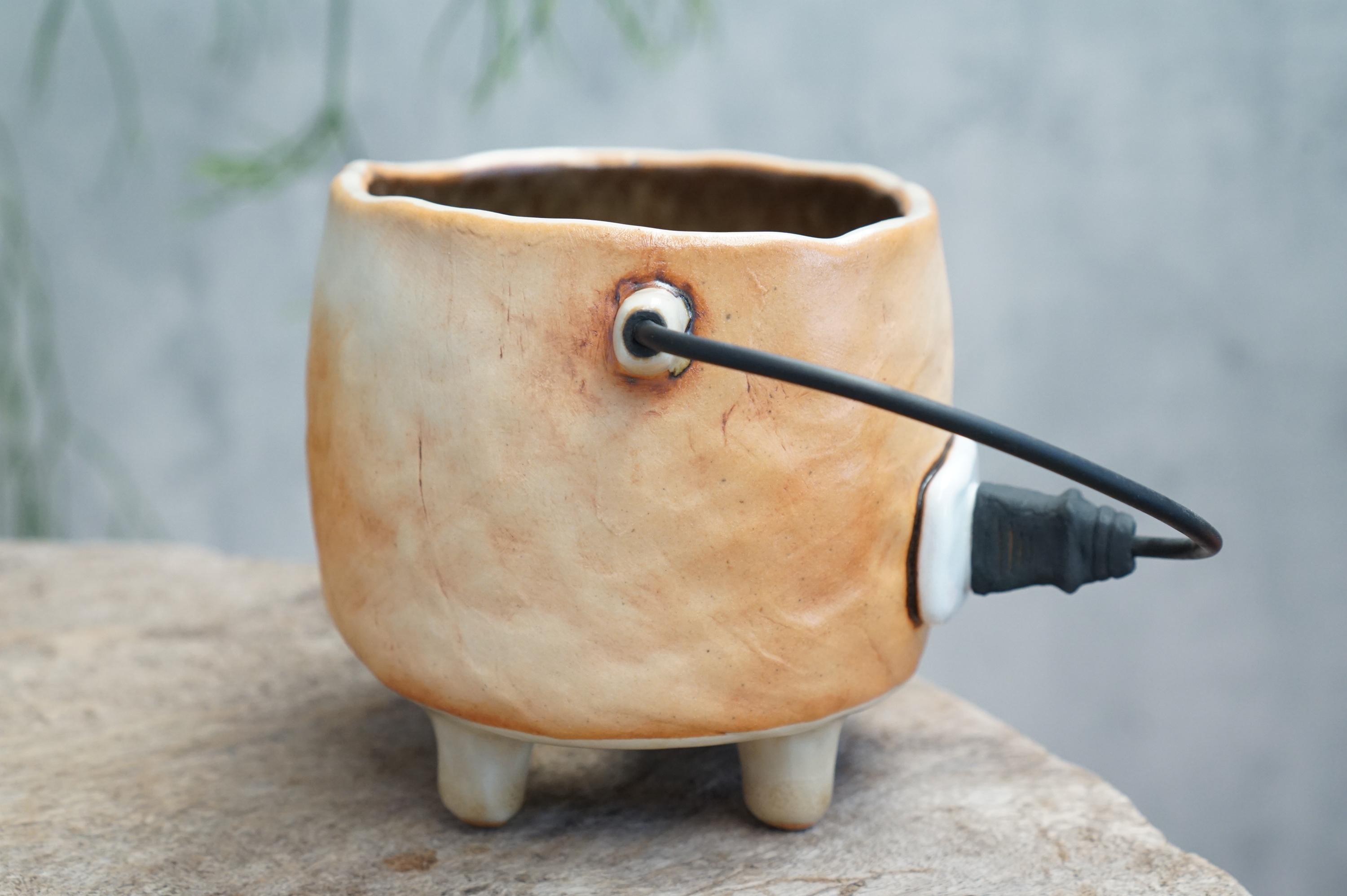 Pot Plug Power Plug Pot, Plug Planter, Plug , Plant Pot , Wire , Handmade ...