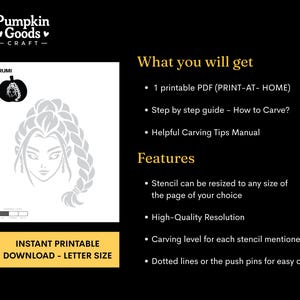 Rumi Pumpkin Carving Stencils