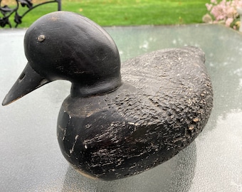 Antique Wooden Hand Carved Duck Decoy