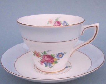 Vintage Rosina Teacup And Saucer Fine Bone China Made In England