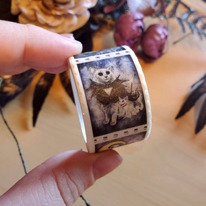 Nightmeow Before Hiss-tmas Stamp Washi Tape - Cat Halloween Art