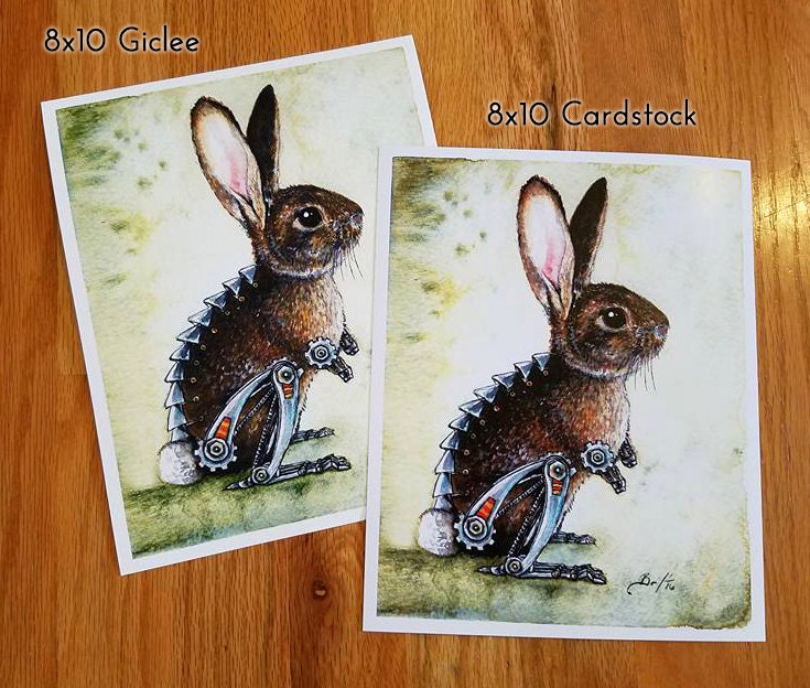Velveteen Imperfect: Fine Art Watercolour Steampunk Bunny