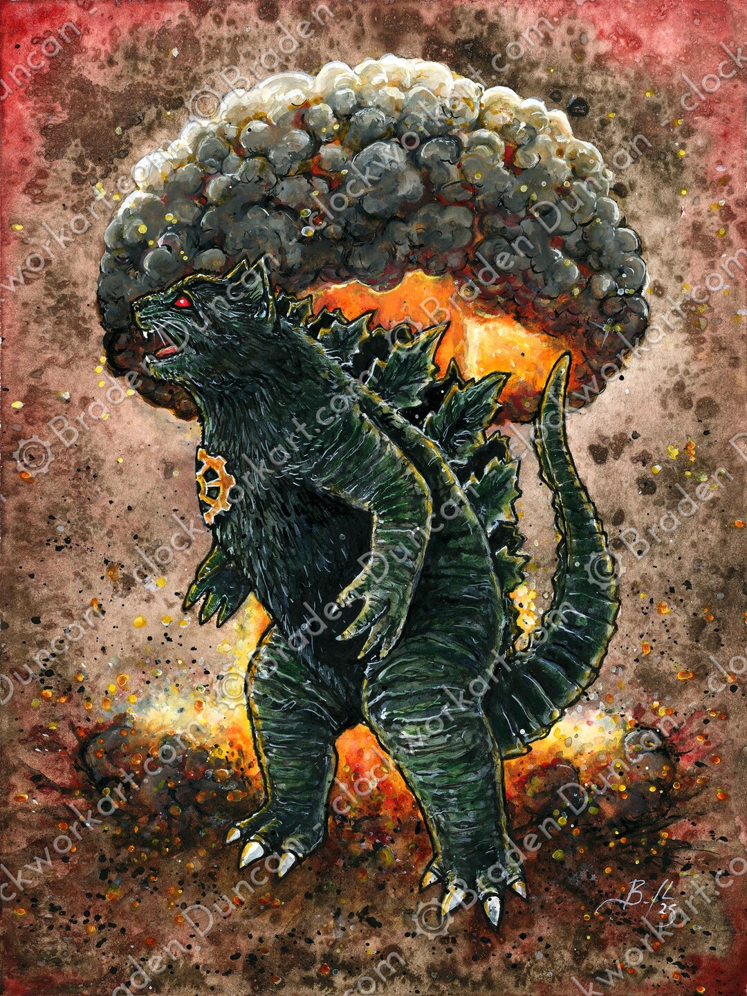 Catzilla Fine Art Watercolour Cat Folklore Cryptid Kaiju Print Etsy catzilla-fine-art-watercolour-cat-folklore-cryptid-kaiju-print-etsy