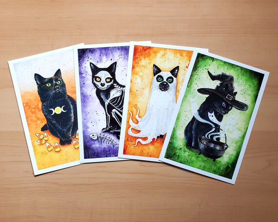 「ハロウィン　キャット」油絵　原画　オリジナル　１点物　絵画 ハロウィン キャット」油絵 原画 オリジナル 1点物 絵画 - メルカリ