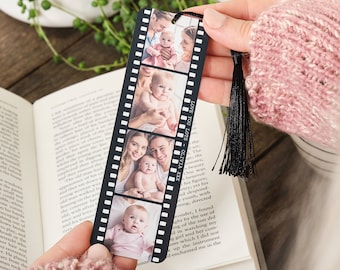 Personalised Photo Film Reel Metal Bookmark