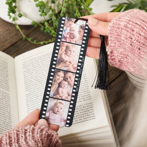 Personalised Photo Film Reel Metal Bookmark