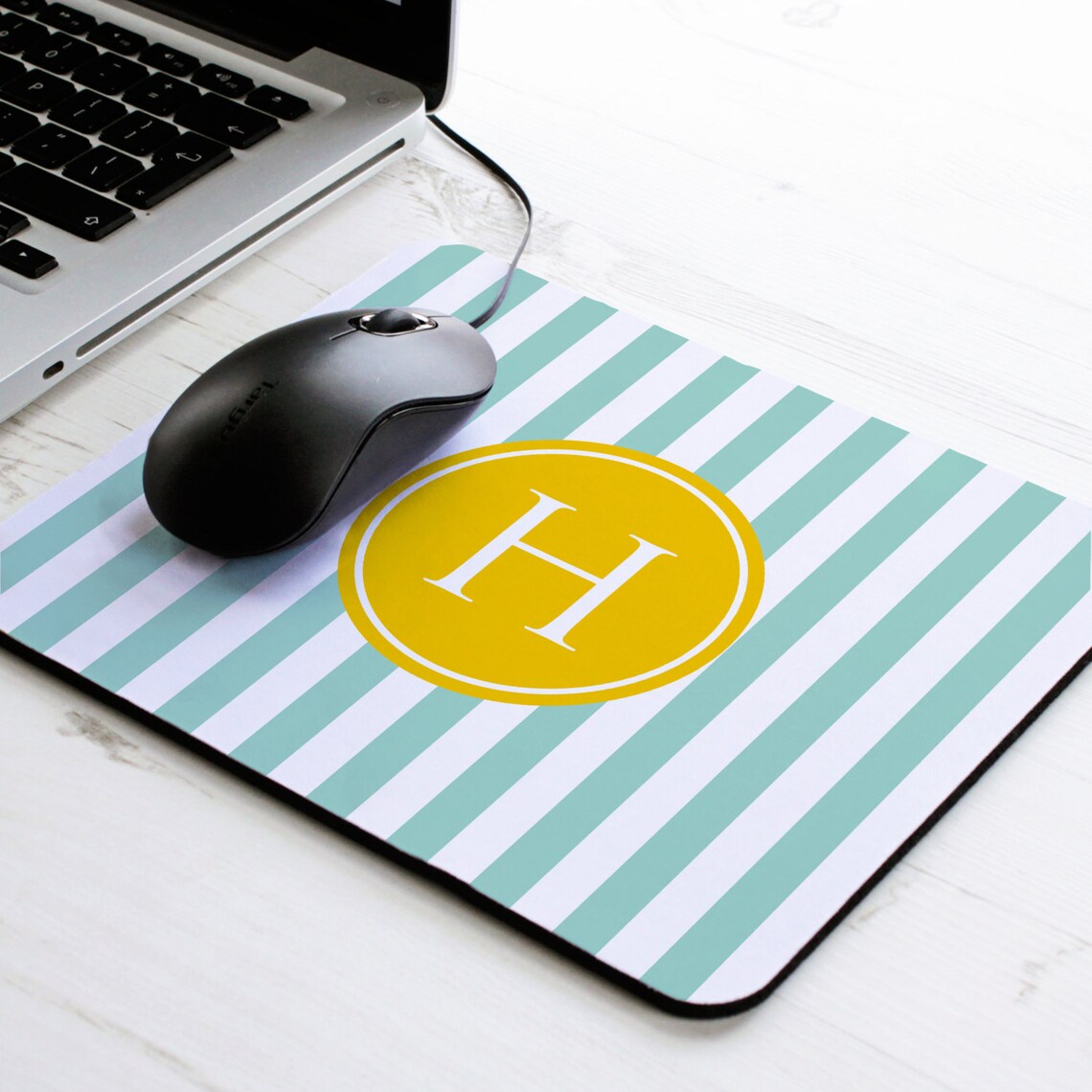 Stripe Print Mouse Mat Personalised Mouse Pad Pattern Etsy