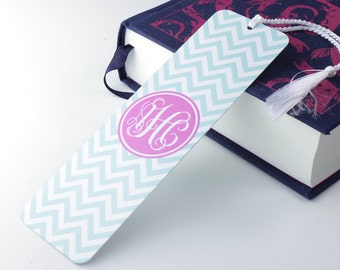 Chevron Print Bookmark – personalised metal bookmark - personalized unique bookmark - literary gift - teacher gift - book lover gift - p08