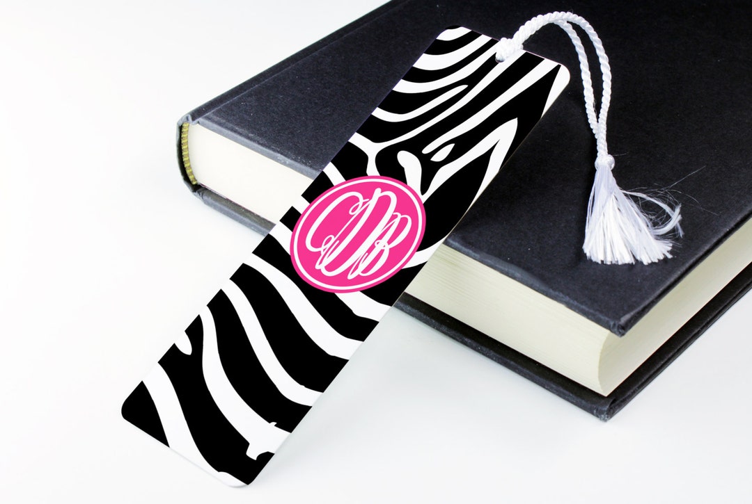 Zebra Print Bookmark – Personalised Metal Bookmark - Personalized ...