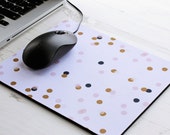 Confetti Rectangle Mouse Pad - Mouse Mat Desk - Polka Dot Spots NCA